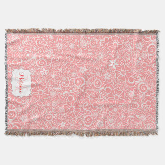 Couverture faite sur commande rose de jet de