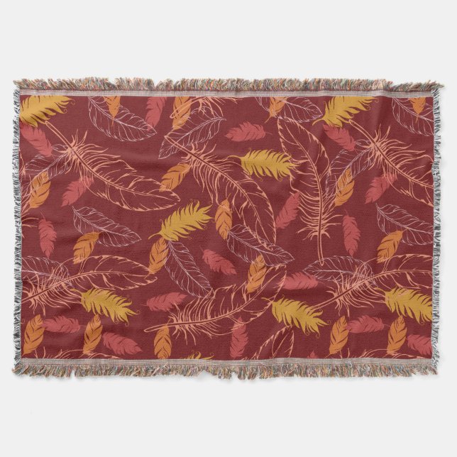 Couverture Fall Feathers Throw (Devant)