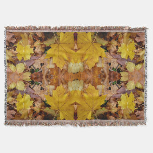 Couverture Fallen Maple Feuille Jaune Automne Nature