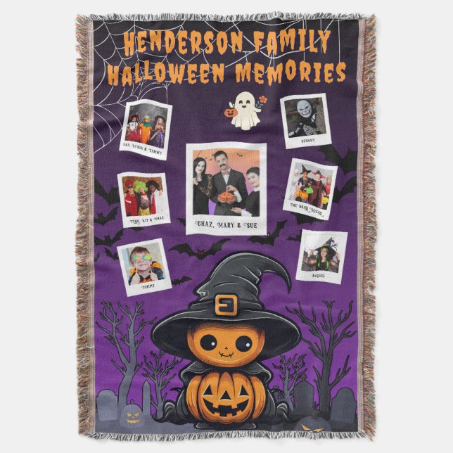 Couverture Family Halloween Memories Collage – Kid Witch (devant Vertical)