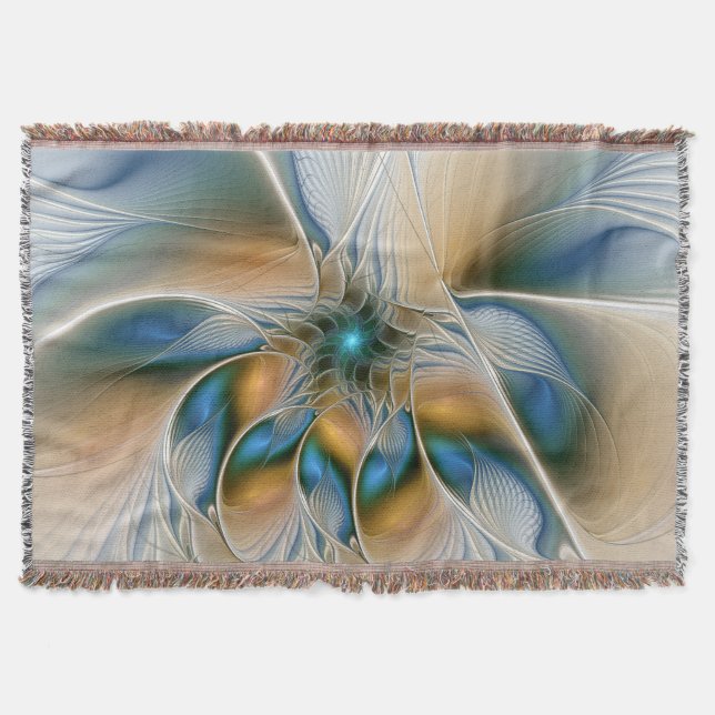 Couverture Fantaisie Abstraite et Flottante d'Art Fractal ave (Devant)