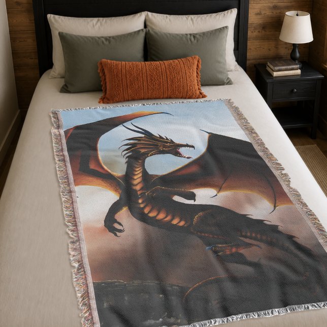 Couverture Fantaisie de dragon ambre ardent (Créateur téléchargé)