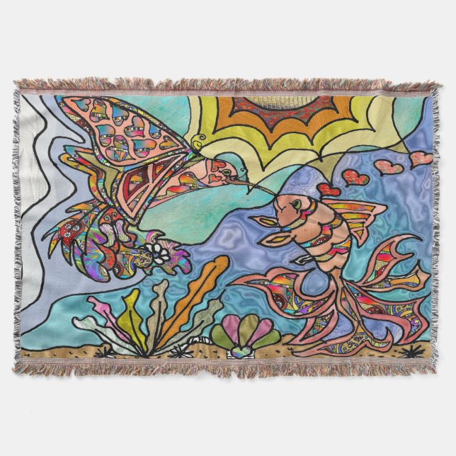 Couverture Fantastique Reflet Colibri Poisson Roug (Devant)