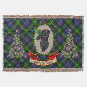 Couverture Farquharson Scottie Dog Christmas Thaillot Blanket