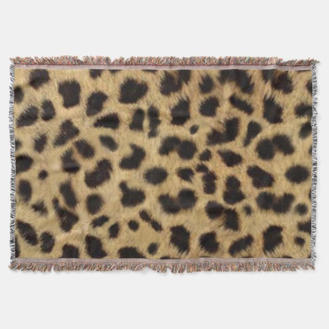 Couverture Faux Cheetah Skin (Devant)
