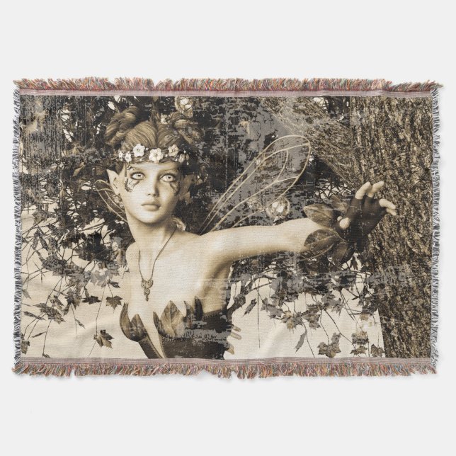 Couverture Fée de printemps Bois Antique Photo Fantaisie Art (Devant)