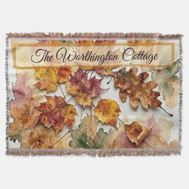 Couverture Feuilles d'aquarelle d'automne et art de feuillage (Devant)