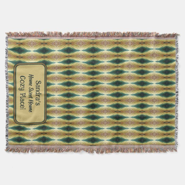 Couverture Feuilles d'automne colorées personnalisées, Abstra (Devant)