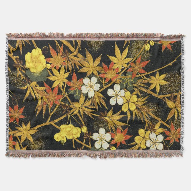 Couverture Feuilles d'automne japonaises Antique botanique (Devant)