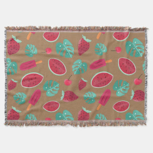 Couverture Feuilles de poissonnerie, cerise, fraise et pastèq