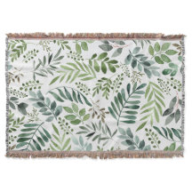 Feuilles de verdure aquarelle