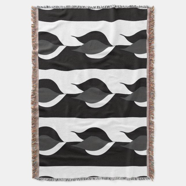 Couverture Feuilles noires et blanches (devant Vertical)