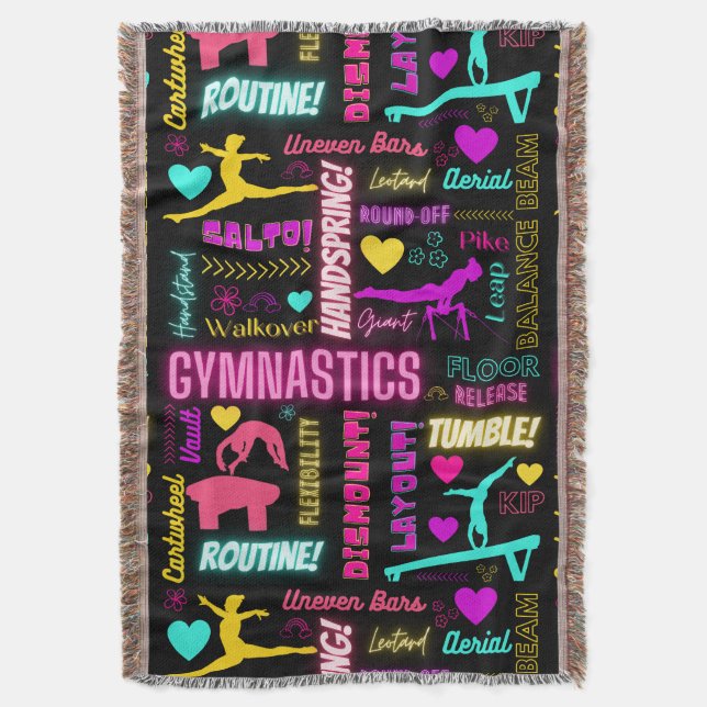 Couverture Filles colorées Gymnastique Glossaire Typographie (devant Vertical)
