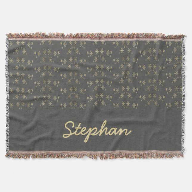 Couverture Flacons de neige dorés sur gris (Devant)