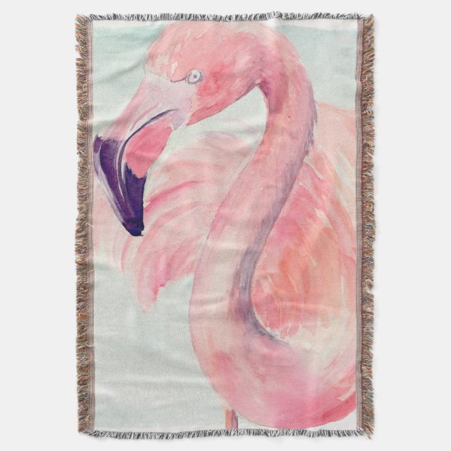 Couverture Flamant rose Pastel (devant Vertical)