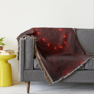 Couverture Fléau de neige rouge bordeaux foncé