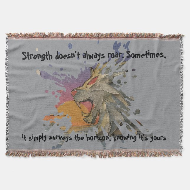 Couverture Fleece Blanket Papercut Lion & Sea Sunrise  (Devant)