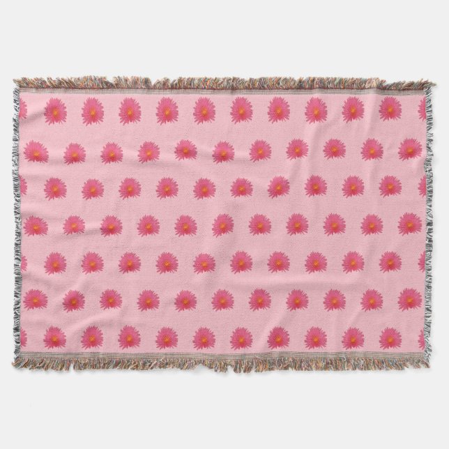 Couverture Fleur Aptenia rose Motif sans couture sur (Devant)