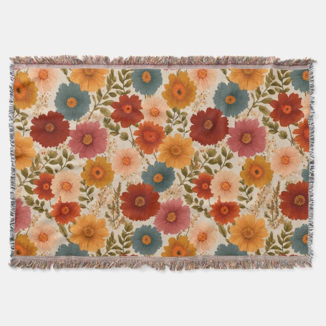 Couverture Fleur d'automne Cottagecore (Devant)