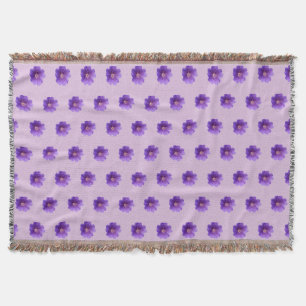 Couverture Fleur de géranium violet Motif sans couture sur
