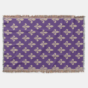 Couverture Fleur de Lis Motif, Royal French Creative on Purpl