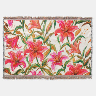 Couverture "Fleur de Lys Vibrante : Motif Floral à l'Impasto"