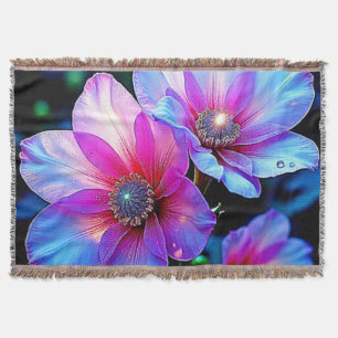 Couverture Fleur de néon fleur design de lumière magique