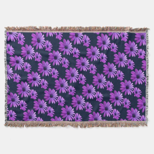Couverture Fleur de Pâquerette Violet Couverture J (Devant)