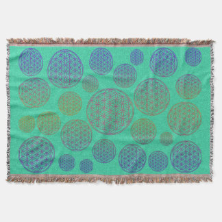 Couverture Fleur de vie / Blume des Lebens - Violet motif