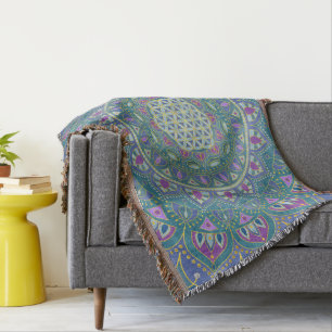 Couverture Fleur De Vie - Mandala India Style 1