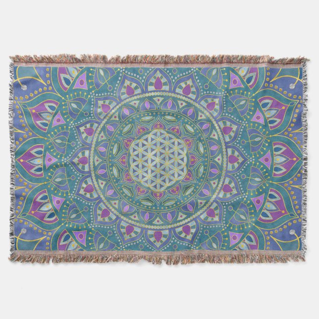 Couverture Fleur De Vie - Mandala India Style 1 (Devant)