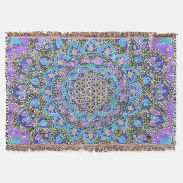 Couverture Fleur De Vie - Mandala India Style 2 (Devant)