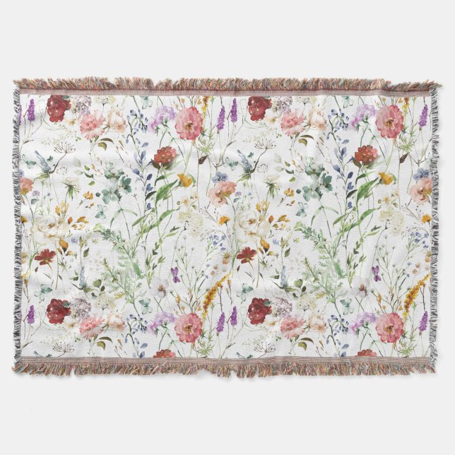 Couverture Fleur d'eau-forte de printemps sauvage Boho (Devant)