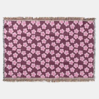 Couverture Fleur Frangipani rose Motif sans couture