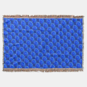 Couverture Fleur Rose Bleue Couvre-lit Rose Cadeau