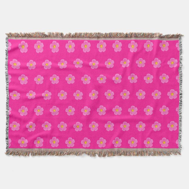 Couverture Fleur Rose rose Moss Motif sans couture sur (Devant)