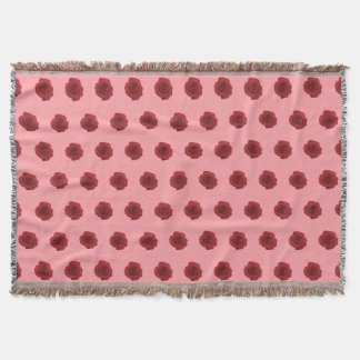 Couverture Fleur rose rouge Motif sans couture sur la couvert