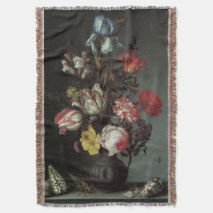 Couverture Fleurs Baroques Anciennes par Balthasar van der As