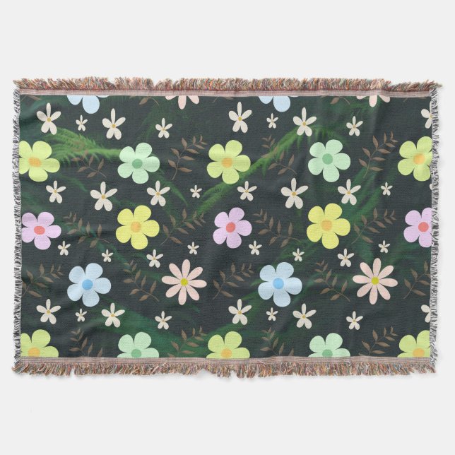 Couverture Fleurs d'aquarelle dans la forêt verte (Devant)