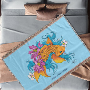 Couverture Fleurs de cerisiers de Lotus Koi Fish