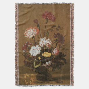 Couverture Fleurs de nature morte florale dans un vase, baroq
