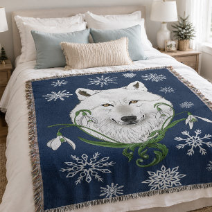 Couverture Fleurs de perce-neige du loup arctique blanc