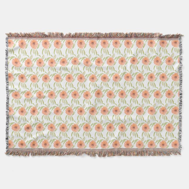 Couverture Fleurs de prairie florale aquarelle Fleur sauvage (Devant)