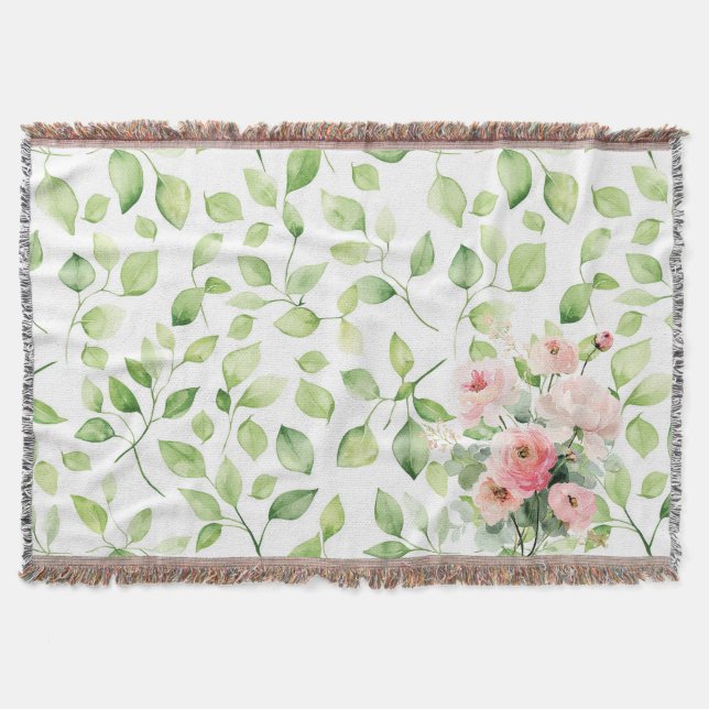 Couverture Fleurs de Renoncule Rose Assez Jolies  (Devant)