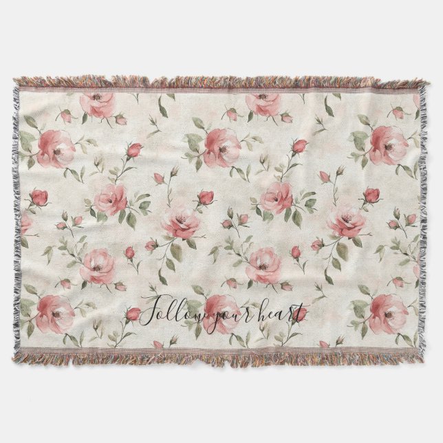 Couverture Fleurs de roses roses  (Devant)