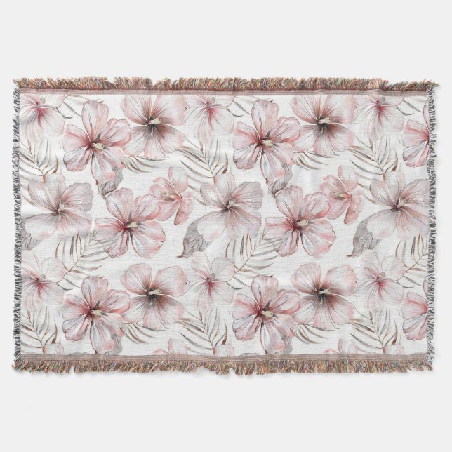 Couverture Fleurs d'Hibiscus Rose Anniversaire (Devant)