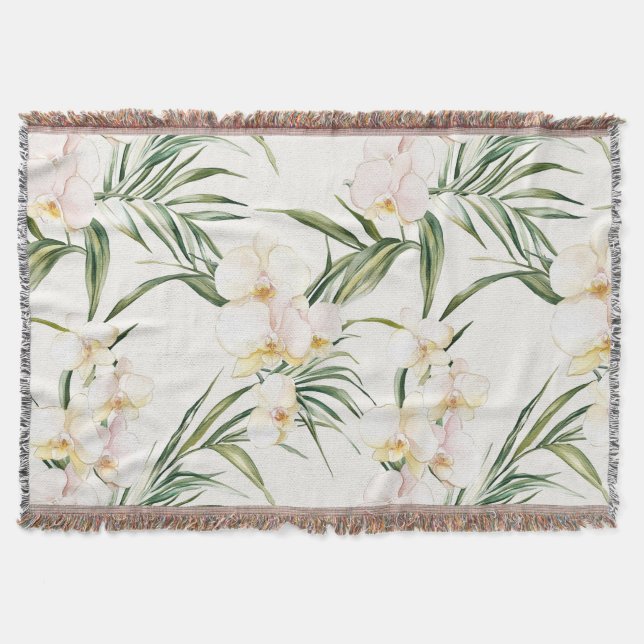 Couverture Fleurs d'orchidées blanches tropicales (Devant)