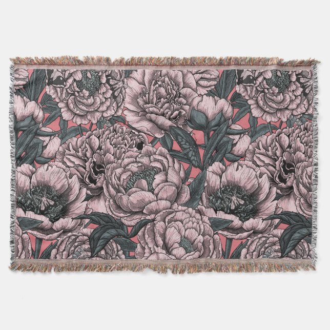 Couverture Fleurs et moisissures de pivoines roses (Devant)