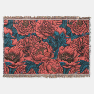 Couverture Fleurs et moisissures de pivoines rouges