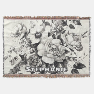Couverture Fleurs et papillons rustiques - Papier vieilli (3)